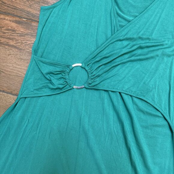 Cable & Gauge Green Wrap Midi Dress - Picture 6 of 9
